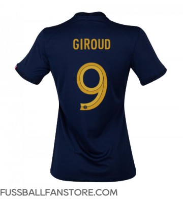 Frankreich Olivier Giroud #9 Replik Heimtrikot Damen WM 2022 Kurzarm